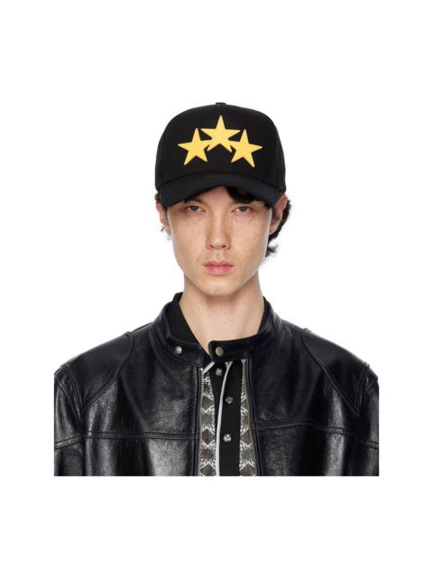 AMIRI Black 3 Star Canvas Cap