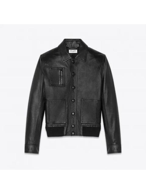 SAINT LAURENT Saint Laurent Leather Jacket in Small