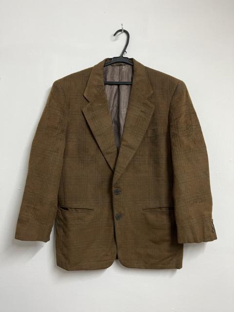 Other Designers Vintage - 💥Luxurious NINA RICCI MONSIEUR Brown PLAID Wool Blazer
