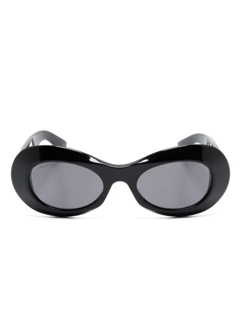 GUCCI Interlocking G Oval-frame Sunglasses