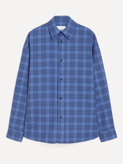 sage NATION Chisholm Royal Blue Check Shirt