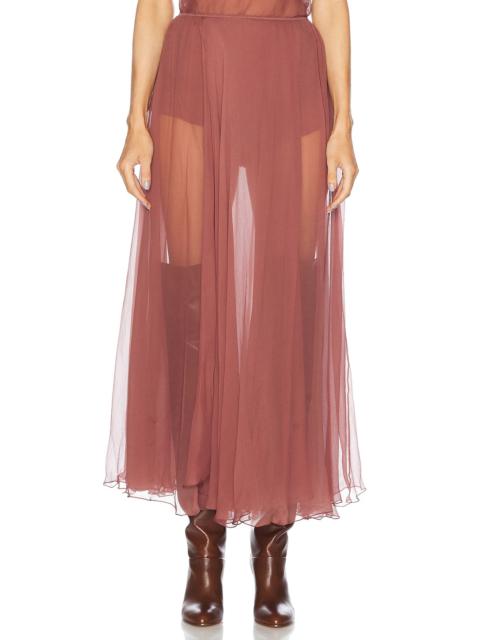 Chloé Silk Maxi Skirt