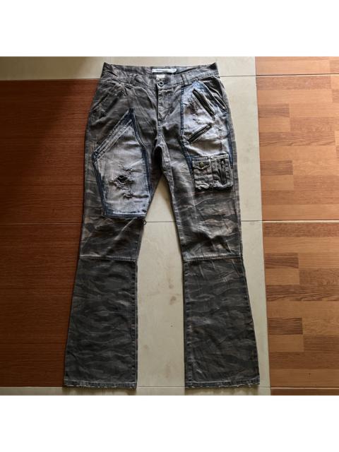 Other Designers Clone devgru camo distressed bootcut pants