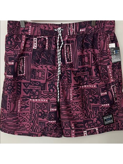 Other Designers Maui and Sons Men's Pool Swim Shorts - Wine