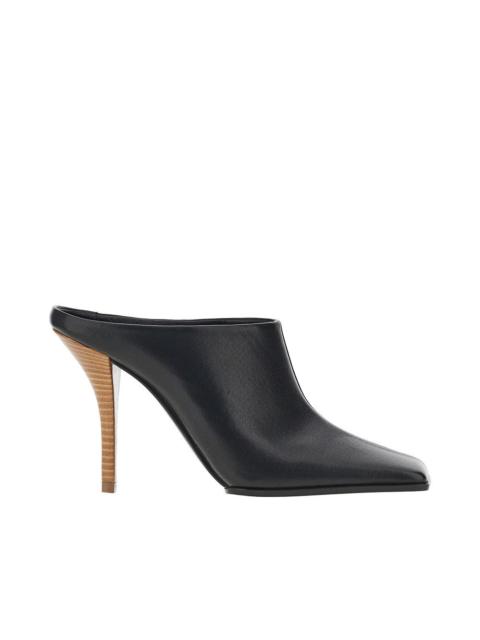 Alaïa Alaia Women Squared-Toe Leather Mules