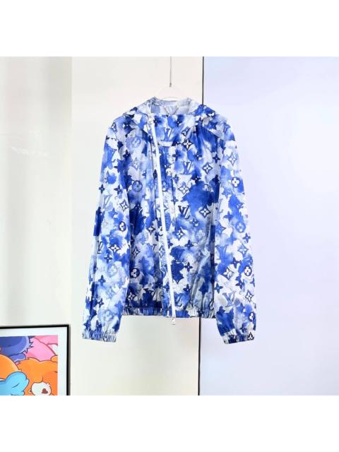 Louis Vuitton LOUIS VUITTON Tie-dye blue monogram logo windbreaker jacket