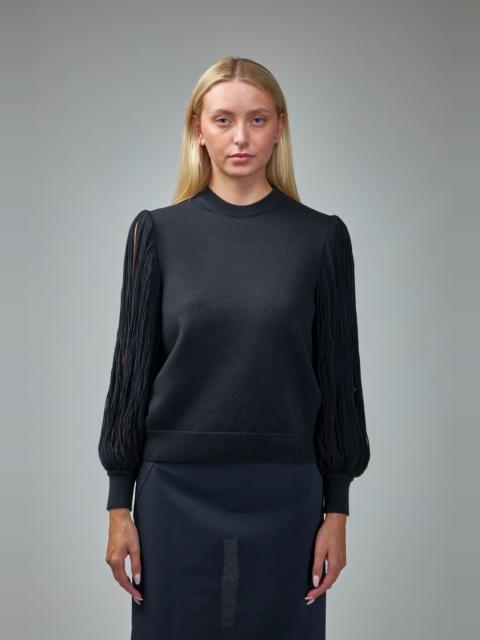 Alaïa Tassel Crewneck Fringes Knit