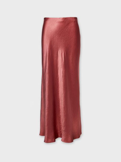 Vince Skirt Satin Maxi Wood