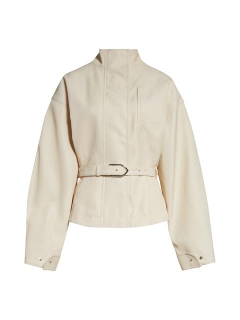 Jacquemus The Ciro Belted Jacket in Light Beige at Nordstrom