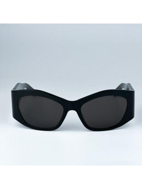 BALENCIAGA NEW Balenciaga BB0329S 003 Black Grey Geometric Unisex Sunglasses BB 0329S