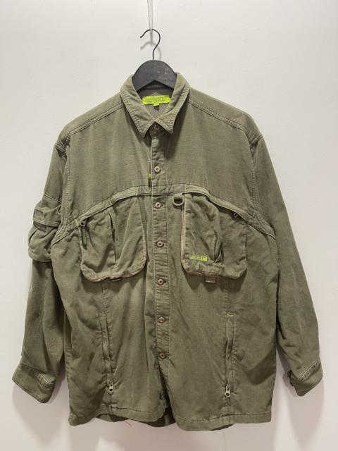 Other Designers Vintage - VINTAGE RINGSPUN BONDAGE STYLE MULTIPOCKET BUTTON UP