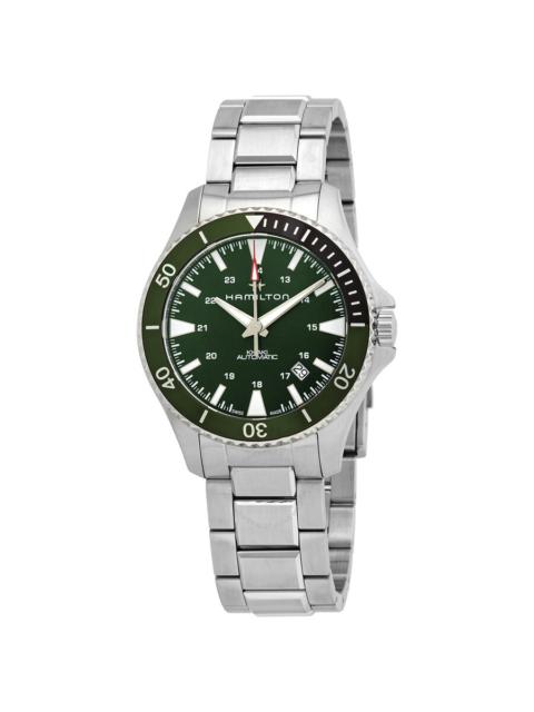 Other Designers Hamilton Khaki Navy Automatic Green Dial Sprite Bezel Men's Watch H82375161