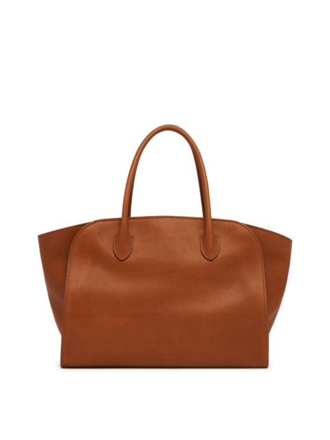 The Row Brown Marlo 12 Leather Bag