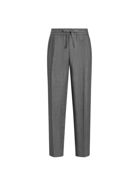 Dolce & Gabbana linen tapered trousers