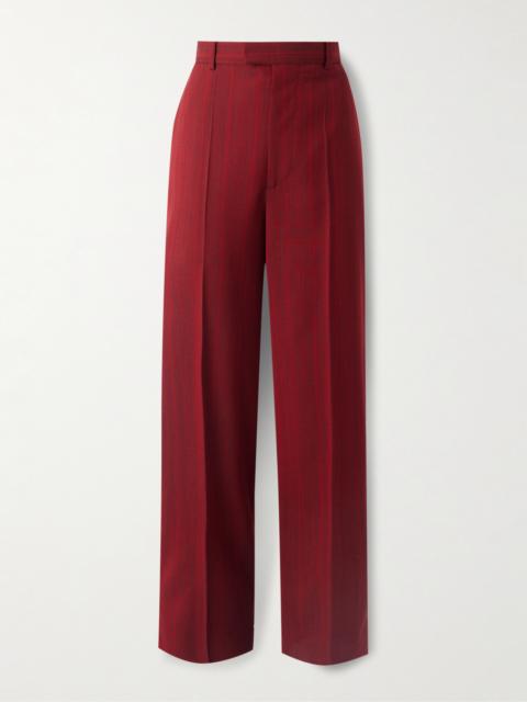 Bottega Veneta Striped Wool-blend Pants