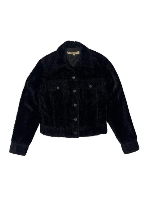 Other Designers ⚡️Vintage Katharine Hamnett London Faux Fur Cropp Jacket