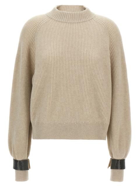Brunello Cucinelli Brunello Cucinelli Women Monile Cuffs Sweater