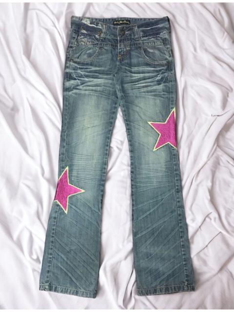 Other Designers If Six Was Nine - Flare Japan Brand Betty Blue Love Embroidery Star And Words