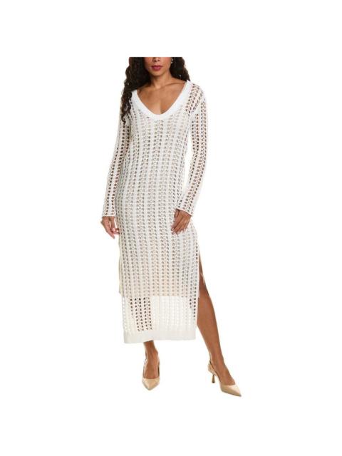 Brunello Cucinelli Brunello Cucinelli White Open-Knit Long Dress