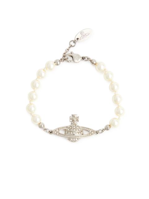 Vivienne Westwood Mini Bas Relief faux pearl bracelet