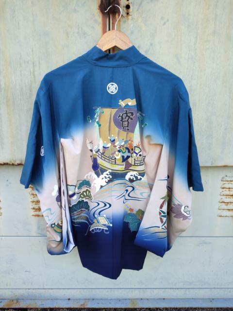 Other Designers Rare - HARD TO FIND Vintage Rare Crane On Ship Kimono Japan Dragon