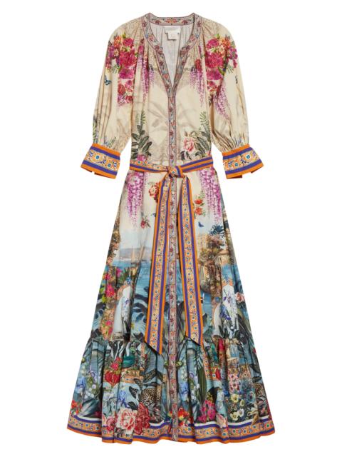 CAMILLA Camilla Bodrum Botanicals Print Tiered Maxi Dress at Nordstrom