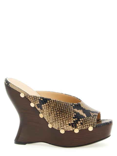 MAGDA BUTRYM Magda Butrym Women Python Print Mules