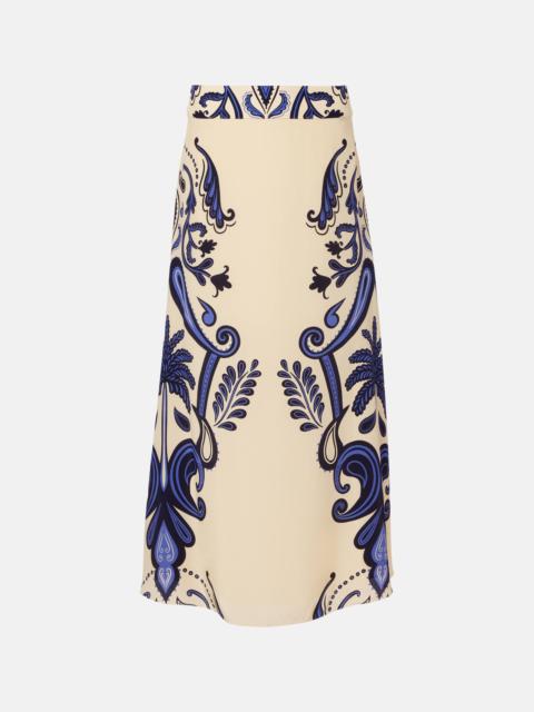Johanna Ortiz Paisley silk maxi skirt