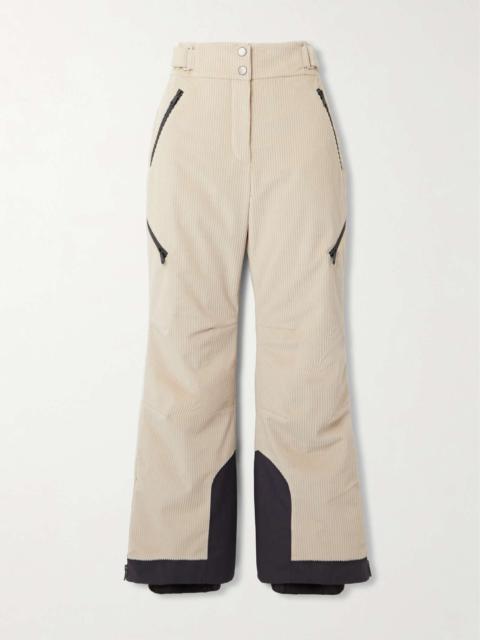 Brunello Cucinelli Padded cotton-corduroy flared ski pants