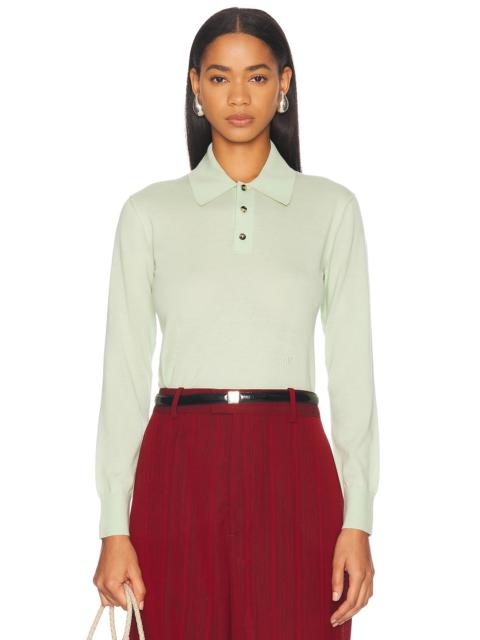 Bottega Veneta Long Sleeve Polo Top