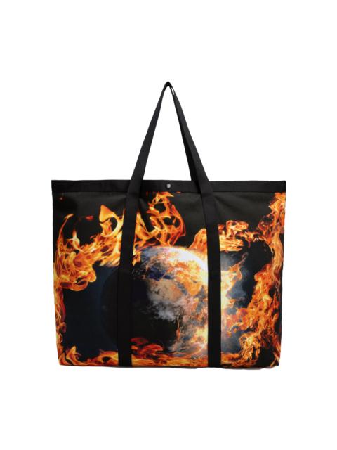 SKY HIGH FARM WORKWEAR Sky High Farm Workwear World Is Burning Tote Bag