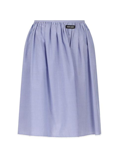 Miu Miu Miu Miu Women Cotton Midi Skirt