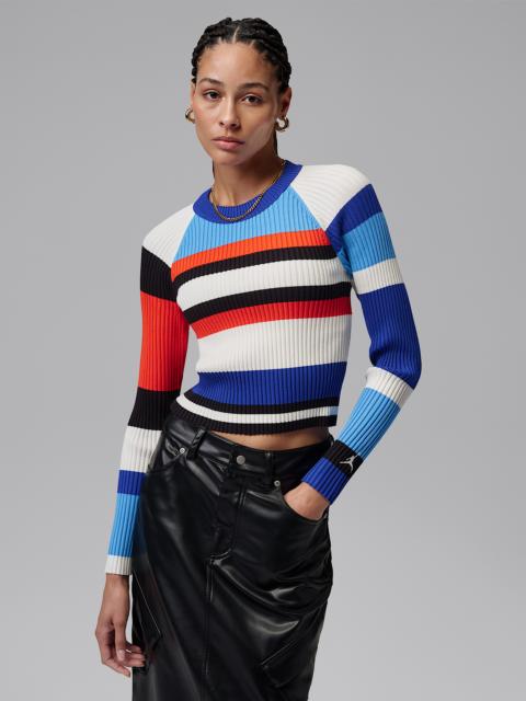Jordan Jordan Flight Women's Long-Sleeve Striped Sweater