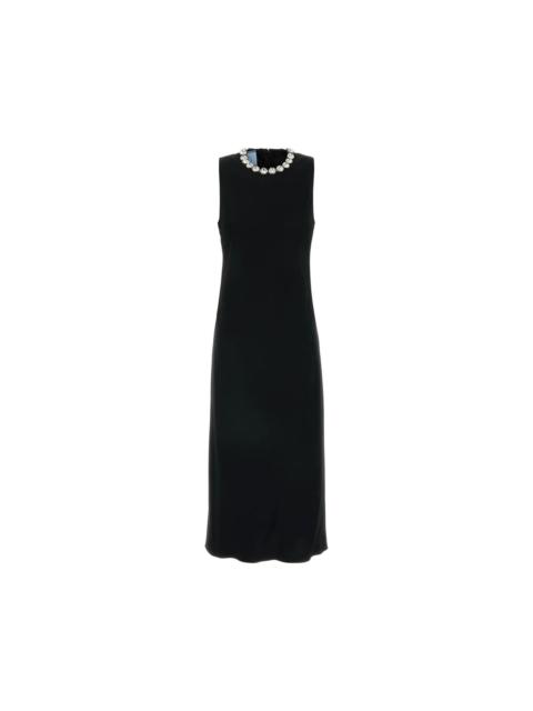 Prada PRADA Black Sable Dress New And Authentic (Women's size:12;)