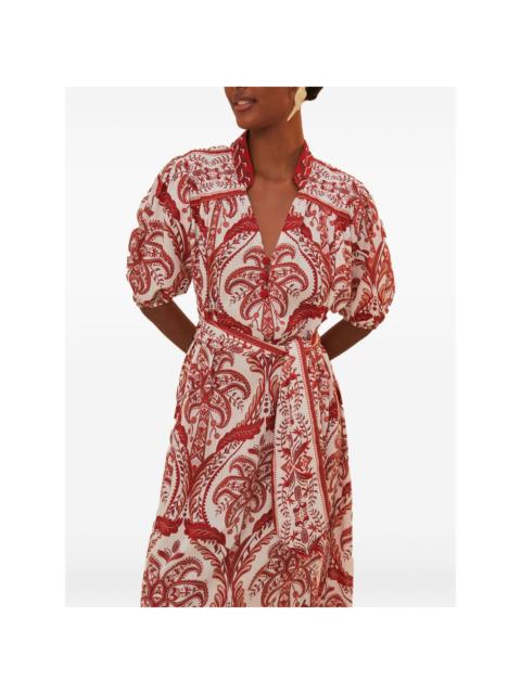 FARM RIO paisley-print dress