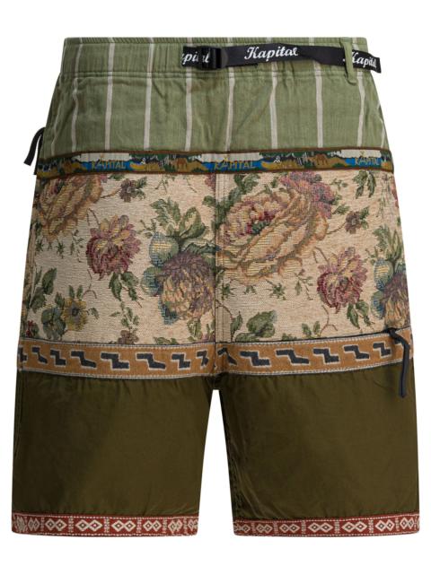 Kapital Kapital "eco Baka" Short With Patchwork