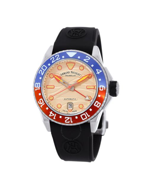 Other Designers Armand Nicolet JSH GMT Automatic Men's Watch A487RGN-KO-GG2710N