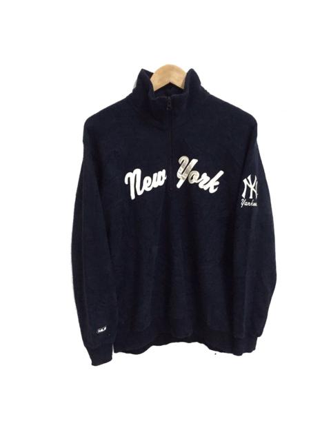 Other Designers Vintage - VINTAGE NEW YORK YANKEES MLB HALF ZIPPER FLEECE PULLOVER