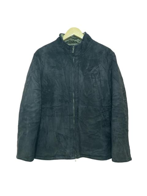 Other Designers TETE HOMME VELVET LINED FUR SUPER BLACK JACKET