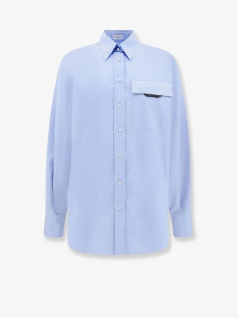 Brunello Cucinelli Brunello Cucinelli Cotton Shirt With Bow