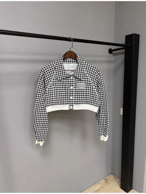 Miu Miu Miu Miu Check Print Cropped Jacket