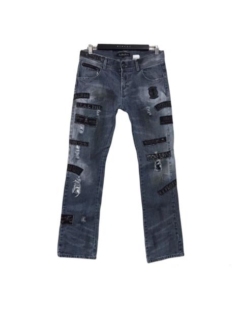 Other Designers Japanese Brand - IN THE ATTIC Distressed Denim Dirty Patches Jeans