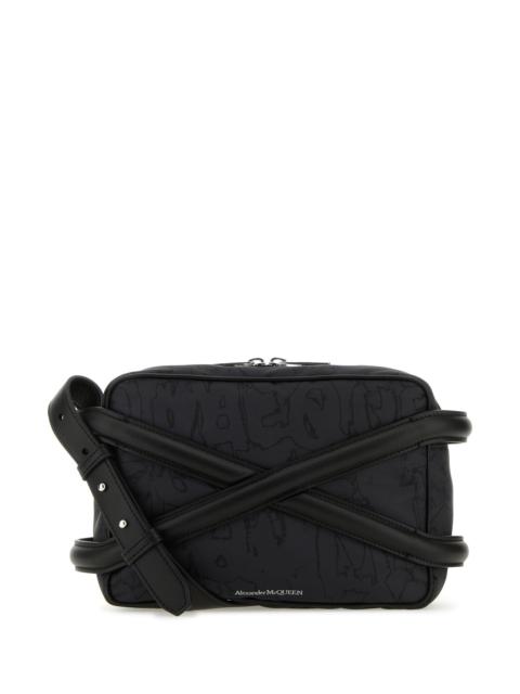 Alexander McQueen Black nylon Harness crossbody bag
