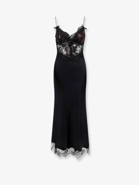 self-portrait Self Portrait Satin Dress With Lace Profiles