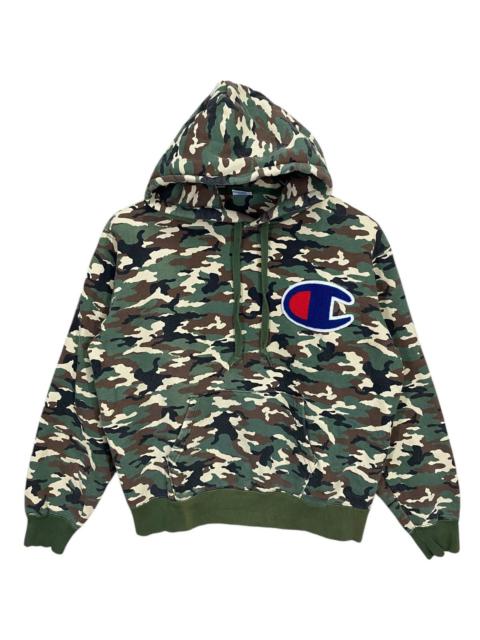 Champion Vintage champion big logo camo hoodie