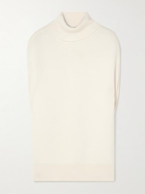 TOTEME Oversized Knitted Wool Turtleneck Tank