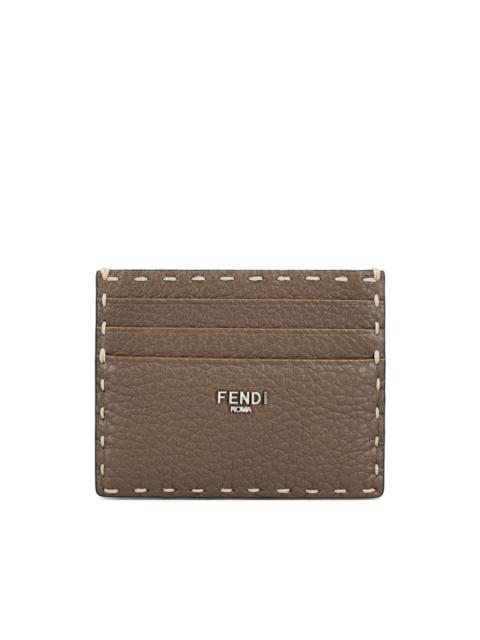 FENDI Selleria hammered leather cardholder