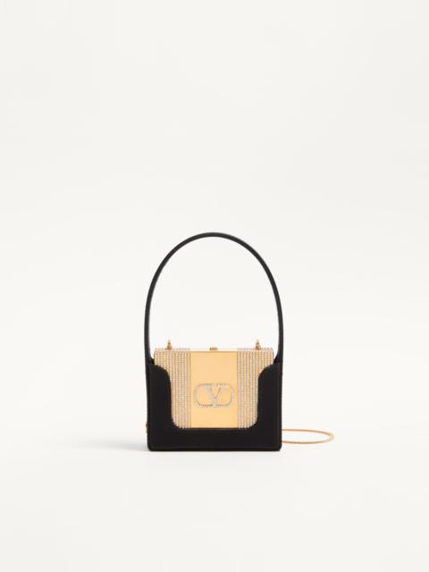 Valentino VALENTINO GARAVANI MINAUMORPHE MINAUDIÈRE IN METAL WITH SWAROVSKI® CRYSTALS AND SATIN CASE