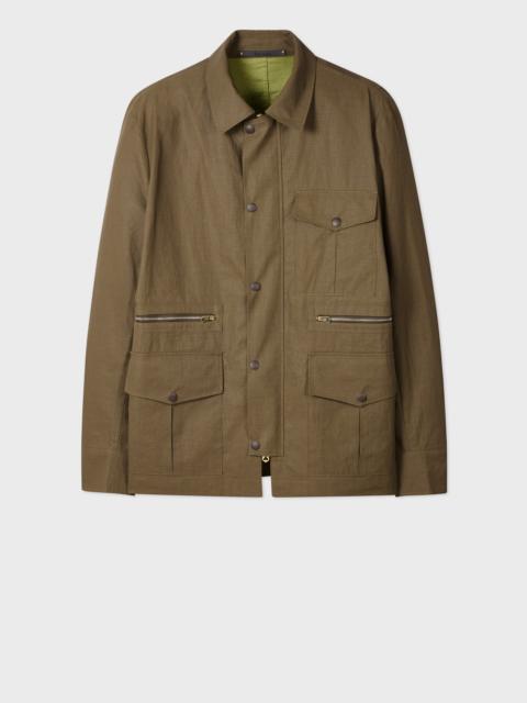 Paul Smith Khaki Linen Field Jacket