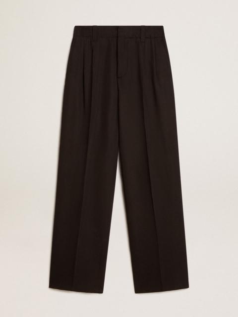 Golden Goose Black wool and viscose blend pants